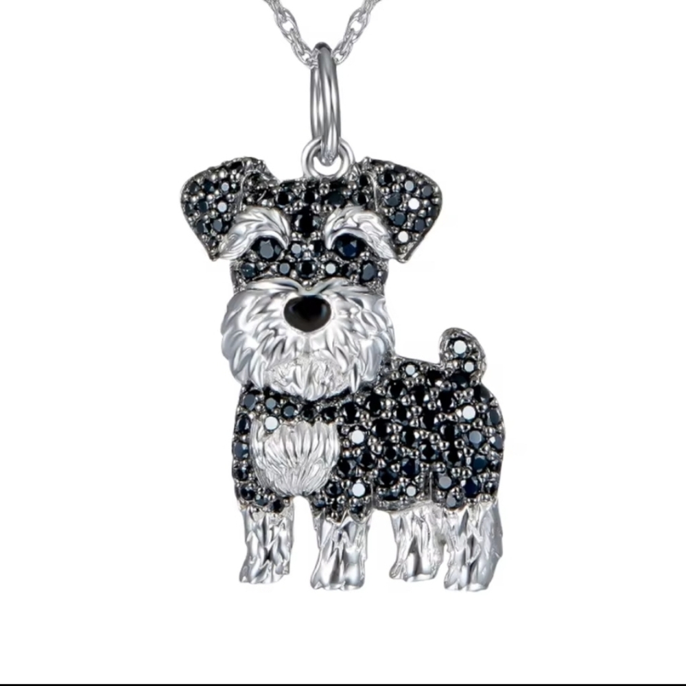 🐕😻Exquisite Cute SCHNAUZER Pendant  Necklace Dog Lovers Pet Puppy Anim